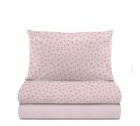 KASANOVA Parure de lit simple fleurs roses en flanelle