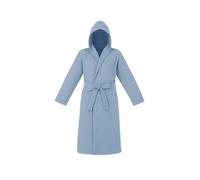 KASANOVA Peignoir avec Capuche en Coton - Ligne Spa, Doux et Absorbant, Couleur Bleue, Lavable à 60°C (FR/ES, Numérique, 42, Taille Normale, Taille Normale)