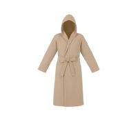 KASANOVA Peignoir avec Capuche en Coton - Ligne Spa, Doux et Absorbant, Couleur Taupe, Lavable à 60°C (FR/ES, Numérique, 42, Taille normale, Taille normale)