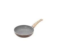 KASANOVA Poêle antiadhésive Cooking Therapy, inscription marron gravée au laser, revêtement à base d’eau, compatible avec tous les types de feux, sans PFOA ni nickel (16 cm)
