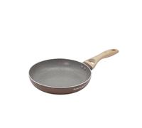 KASANOVA Poêle antiadhésive Cooking Therapy, inscription marron gravée au laser, revêtement à base d’eau, compatible avec tous les types de feux, sans PFOA ni nickel (22 cm)