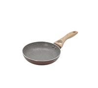 KASANOVA Poêle antiadhésive Cooking Therapy, inscription marron gravée au laser, revêtement à base d’eau, compatible avec tous les types de feux, sans PFOA ni nickel (18 cm)