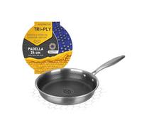 KASANOVA Poêle antiadhésive Tri-ply, Revêtement nid d'abeille, compatible avec le four et tous les types de cuisinières. (24 cm)