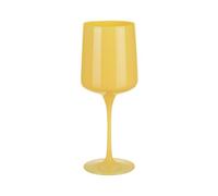 KASANOVA Service 3 verres à vin jaune mat en verre