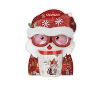 KASANOVA Set tasse gnome rouge 340 ml et lunettes de Noël