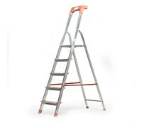 Kasart échelle échelle pour usage domestique en aluminium, charge 150 kg, fabriquée en Italie, certifiée EN 131 (5 étapes)