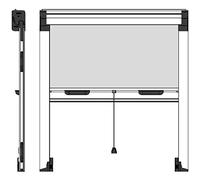 Kasart Moustiquaire à rouleau pour fenêtre