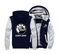 KASBCVYU Jacket Homme C.a.n-a.m, Hiver Blousons Manches Longues avec Zippé, Jackets Douce Doublure, Utilisable Toute L'année(Blue,M)