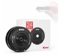 Kase 24mm F3.8 Objectif Pancake Plein Format Compatible avec Sony FE, Focale Fixe Grand-Angle Autofocus, Moteur VCM, Ultra-Léger 60g, Cache Coulissant Intégré pour Appareils Hybrides