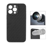 Kase M17 Coque de protection pour objectif de téléphone compatible avec iPhone 15 Pro Max, objectif macro maître et tous les objectifs de smartphone à filetage de 17 mm, noir