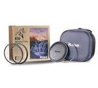 Kase Revolution Plus Kit de filtre magnétique antichoc en verre optique trempé avec anneaux à code couleur avec capuchon d'objectif CPL UV et étui (49 mm)