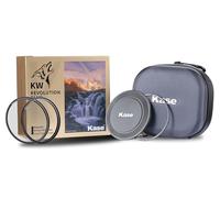 Kase Revolution Plus Kit de filtre magnétique antichoc en verre optique trempé avec anneaux à code couleur avec capuchon d'objectif CPL UV et étui (43 mm)