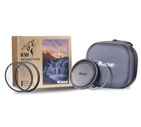 Kase Revolution Plus Kit de Filtre magnétique Antichoc en Verre Optique trempé avec Anneaux à Code Couleur avec Capuchon d'objectif CPL UV et étui (112 mm)