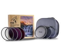 Kase Revolution Plus Master Kit de Filtre magnétique résistant aux Chocs en Verre Optique trempé avec Anneaux à Code Couleur avec Capuchon d'objectif CPL ND8 ND64 ND1000 et étui (77 mm)
