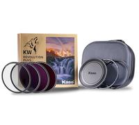 Kase Revolution Plus Master Kit de filtre magnétique résistant aux chocs en verre optique trempé avec anneaux à code couleur avec capuchon d'objectif CPL ND8 ND64 ND1000 et étui (49 mm)