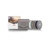 Kase Wolverine Revolution Kit de filtre ND magnétique résistant aux chocs en verre optique trempé avec anneaux à code couleur avec capuchon d'objectif CPL ND8 ND64 ND1000 et étui 49 mm