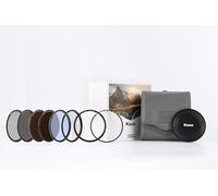 Kase Wolverine Revolution Mega Kit de filtre magnétique résistant aux chocs en verre optique trempé avec anneaux à code couleur CPL ND8 ND64 ND1000 R-MCUV Bouchon d'objectif nocturne et étui (58 mm)