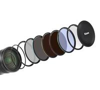Kase Wolverine Revolution Mega Kit de filtre magnétique résistant aux chocs en verre optique trempé avec anneaux à code couleur CPL ND8 ND64 ND1000 R-MCUV Bouchon d'objectif nocturne et étui (62 mm)
