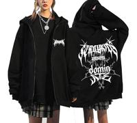 KASENFASHION Harajuku Y2K Sweat à capuche - Sweat à capuche zippé mignon BangChan Lee Know Changbin Hyunjin Han Felix Seungmin I.N Harajuku Streetwear Unisexe, Noir1, 4XL