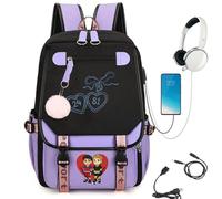KASENFASHION Heated Rivalry Sac à Dos Scolaire Garçon Fille avec Pompon Sac à Dos Léger Grand Volume Ordinateur 15,6 Pouces pour École Voyage Loisirs