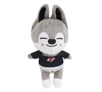 KASENFASHION Kawaii SKZoo ATE Porte-clés - Peluche Stray Kids - Décoration et cadeau pour les fans de STAY Pendentif KPOP pour adolescents et filles, Loup gris, 20