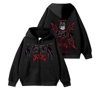 KASENFASHION Stray-K Dominate SKZOO Sweat à Capuche - Y2K Harajuku Sweat-Shirt avec Fermeture éclair - Pull à Capuche méchant Dessin animé Unisexe Kpop Streetwear Oversize, Noir7., XL