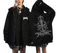 KASENFASHION Stray-K SKZOO Y2K Sweat à capuche - Sweat à capuche zippé mignon BangChan Lee Know Changbin Hyunjin Han Felix Seungmin I.N Harajuku Streetwear Unisexe, Noir22, S