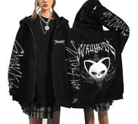 KASENFASHION Stray Kids SKZOO Hoodie - Y2K Sweat à capuche zippé mignon BangChan Lee Know Changbin Hyunjin Han Felix Seungmin I.N Unisexe Harajuku Streetwear, Noir15, M