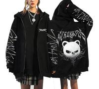 KASENFASHION Stray Kids SKZOO Hoodie - Y2K Sweat à capuche zippé mignon BangChan Lee Know Changbin Hyunjin Han Felix Seungmin I.N Unisexe Harajuku Streetwear, Noir11., M