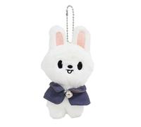 KASENFASHION Stray Kids SKZoo Pendentif - Porte-clés en peluche mignon pour les fans de KPOP, décoration de sac et cadeau pour filles, fans et collectionneurs, Lapin blanc, 12 cm Anhänger