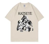 KASENFASHION Tee Shirt Unisexe Katseye Merch Retro Y2K Coton Streetstyle Manches Courtes Mode Quotidienne Fan T-Shirt Fashion
