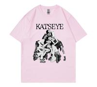 KASENFASHION Tee Shirt Unisexe Katseye Merch Retro Y2K Coton Streetstyle Manches Courtes Mode Quotidienne Fan T-Shirt Fashion