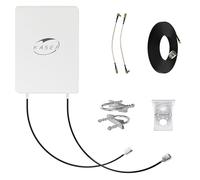 KASER Antenne directionnelle 5G LTE Mimo d'extérieur 3300-3800 MHz N78 jusqu'à 15 dBi Gain Compatible 5g Routeur N-SMA Sortie avec Adaptateur TS9 Câble à Faible Perte 10M - V4