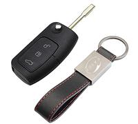 KASER Coque Clé pour Ford - Cover Télécommande Voiture 3 Boutons pour Ford Mondeo Fusion Focus Fiesta C-Max Kuga (Key Blank)