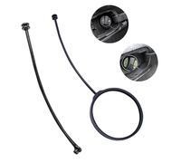 KASESSS 2 PCS Ligne de Bouchon de Réservoir de Carburant avec/sans Cercle, Noir Ligne de Bouchon Carburant, Fil de Chapeau Réservoir de Carburant Durable pour BMW E87 E88 E46 E90 E91, etc