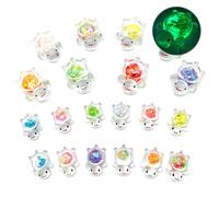 KASESSS 20 Pièces Mini Tortue Figurine Résine, Multicolore Mini Figurine Animaux, Miniature Décoration, Tortue Lumineuses en Résine pour Bricolage, Maisons de Poupées, Paysage de Jardin et Aquariums