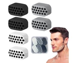 KASESSS 6 Pièces Machoire Musculation, Muscler Machoire Balles, Silicone Gomme Machoire Musculation, Jaw Trainer Hommes Femmes, Solid Gum, Jawline Exercice Machoire pour Double Menton Beauté du Visage