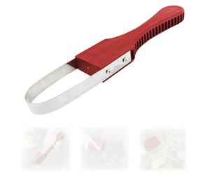 KASESSS Desherbeur Manuel, Arrache Mauvaise Herbes Jardinage, Outils Jardinage, Couteau Désherbeur en Acier Inoxydable, Désherbeurs Manuels avec Poignée en Plastique pour Désherber, Desserrer, Rouge