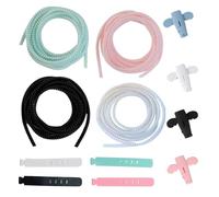 KASESSS Protection Cable Lapin - Gaine Spirale Flexible 1.4M avec Attache - Cache Souple Electrique pour Câble de Téléphone Portable