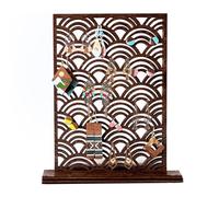 KASESSS Vague en Bois Bijou et Boucle de Oreille Rangement, Porte Boucle d'Oreille, Presentoir Bijou, 100 Emplacements pour Femmes et Filles