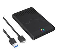 KASFDBMO Boîtier de disque dur USB 3.0/Type C 3.1 2,5" Boîtier de disque dur de remplacement pour PC et ordinateur portable Accessoires