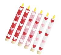 KASFDBMO Bougie électronique sans fumée pour, 6 pièces, minuterie Programmable, télécommande, décoration intérieure, bougie imprimée