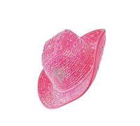 KASFDBMO Chapeau Fedoras à strass scintillants pour adulte Motif étoile scintillante Top Caps Party Costume Couvre-chef pour diverses occasions Chapeau en strass, b, Taille unique