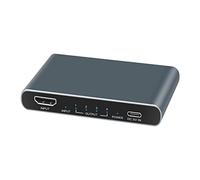 KASFDBMO Convertisseur répartiteur 1x4 1 entrée 4 sorties 4K/60 Hz pour HDTV PC ordinateur portable tablette