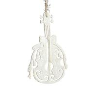 KASFDBMO Décoration de sapin de Noël incassable blanche à suspendre pour intérieur et extérieur - Étoile et renne