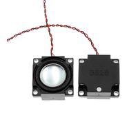 KASFDBMO Haut-parleurs carrés Miniaturisés à sensibilité de 92 haut-parleurs avec aimants intérieurs de 28 mm Construction en métal 8 Ohm Puissance nominale 92 2 W