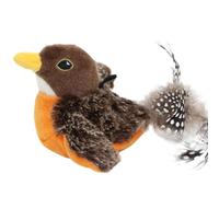 KASFDBMO Jouet interactif réaliste pour Chats et Oiseaux, Oiseau électrique divertissant avec Battement d ' Aile et Son pour Animal de Compagnie d ' intérieur, Jouet Contre l ' Ennui