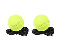 KASFDBMO Lot de 2 balles d'entraînement de tennis avec ficelle pour entraînement - Outil d'entraînement pour joueur de tennis
