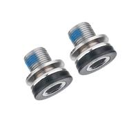 KASFDBMO Lot de 2 boulons de fixation hexagonaux en métal pour pédaliers carrés et pédaliers de vélo