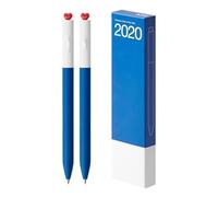 KASFDBMO Lot de 2 stylos à encre gel First Love Heart - Encre noire neutre - Rotatif - Cadeau pour étudiant